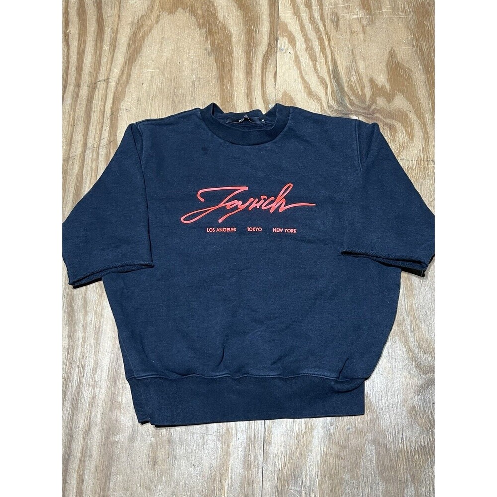 Joyrich Crewneck Sweatshirt Cotton Knit Short Sleeve @j9 Adult S